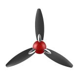 50, BLOOM DAFFODIL GBD, CEILING FAN, SPARKLE RED BLACK