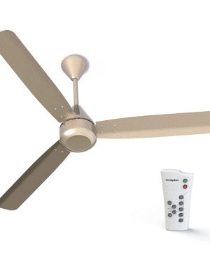 CROMPTON 48 Inch, GROOVE 28 W REMOTE, CEILING FAN, SATIN SAND