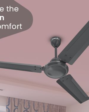 BAJAJ 48 Inch, DURATO 12S1, CEILING FAN, COAL MINE GREY