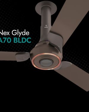 BAJAJ 48 Inch, NEX GLYDE A70, CEILING FAN, MIST BROWN