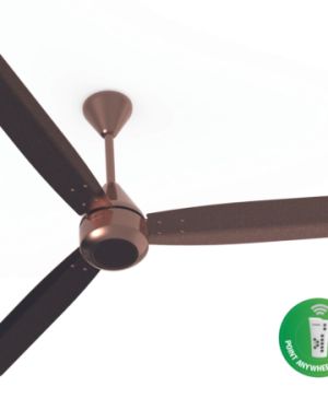 CROMPTON 48 Inch, GROOVE 28 W REMOTE, CEILING FAN, BROWN