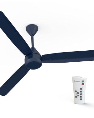 CROMPTON 48 Inch, GROOVE 28 W REMOTE, CEILING FAN, MAJOLICA BLUE