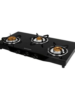 FABER GAS STOVES 77 CMS, JUMBO 3BB, BLACK