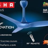 Usha 48 Heleous Bldc With Remote Ceiling Fan Imperial Blue