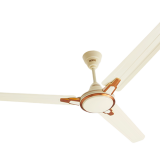 Usha 48 Racer Chrome 1 Star Ceiling Fan Rich Ivory