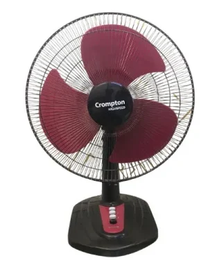 CROMPTON- 16″, TORPEDO HIGH SPEED, TABLE, BLACK RED