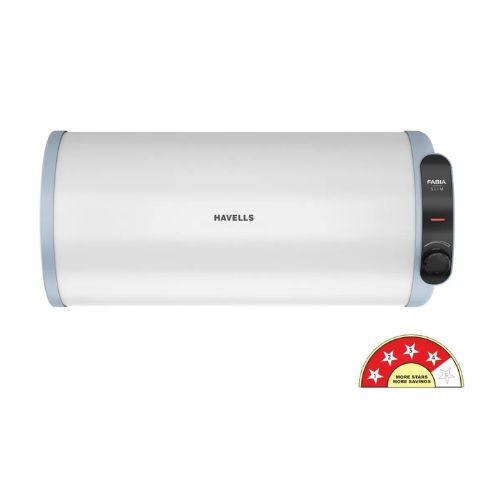 Havells Storage, 10 L, Fabia Slim Right Side, White Blue